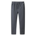 thumbnail image 5 of zaveiop Fleece Lined Pants Women Plus Size Winter Warm Sweatpants with Zipper Pockets Casual Drawstring Workout Joggers (Z-Grey, 3XL), 5 of 9
