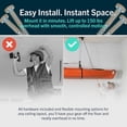 thumbnail image 4 of Kayak and Canoe Ceiling Hoist – Overhead Garage Storage Rack for Kayaks, Canoes, and Paddle Gear – Heavy Duty Pulley System Indoor Ceiling Mount, 4 of 7