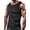Black, variant on Neoprene Sauna Suit for Men Zipper Waist Trainer Vest Tank Top Trimmer Body Shaper with Adjustable Single Belt