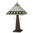 thumbnail image 2 of 24" High Diamond Band Mission Table Lamp, 2 of 2