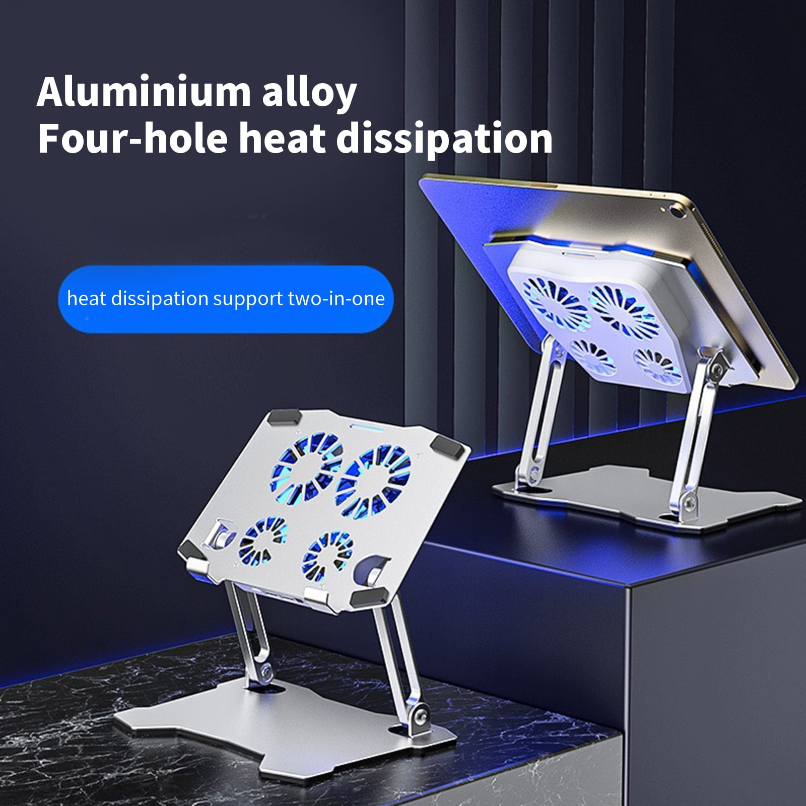 X16 Laptop Stand with High Efficiency Cooling and Adjustable Folding Design Notebook Holder Bracket Portable
