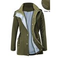 thumbnail image 1 of Imperméable Léger à Capuche Multicolore pour Femmes Camping Randonnée Cyclisme Manteau de Pluie, 1 of 4