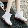 thumbnail image 2 of Rainshoes Women Short Tube Plush Thermal Water Shoes Waterproof Shoes Fashion Women Rain Boots, 2 of 7