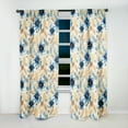 thumbnail image 2 of Designart "Hibiscus Haven I" Hibiscus Traditional Curtain, Floral Single Panel, 2 of 6