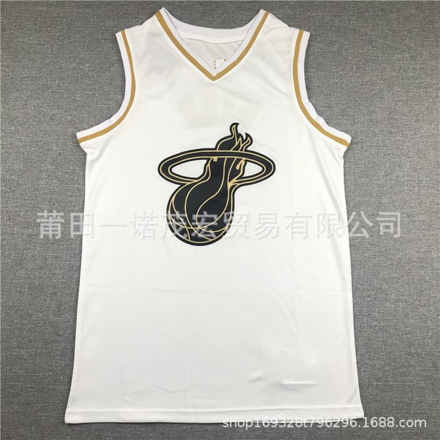 Heat Embroidered Basketball Jersey Vest 3#Wade 22#Butler 13# 14# Copy Player Name Jersey