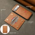 thumbnail image 6 of Compatible with Google Pixel 10 / 10 Pro Magnetic Detachable Wallet Case with Card Slots RFID Blocking for Women Men, Double Magnetic Clasp Kickstand Shockproof PU Leather Phone Case,Winered, 6 of 7