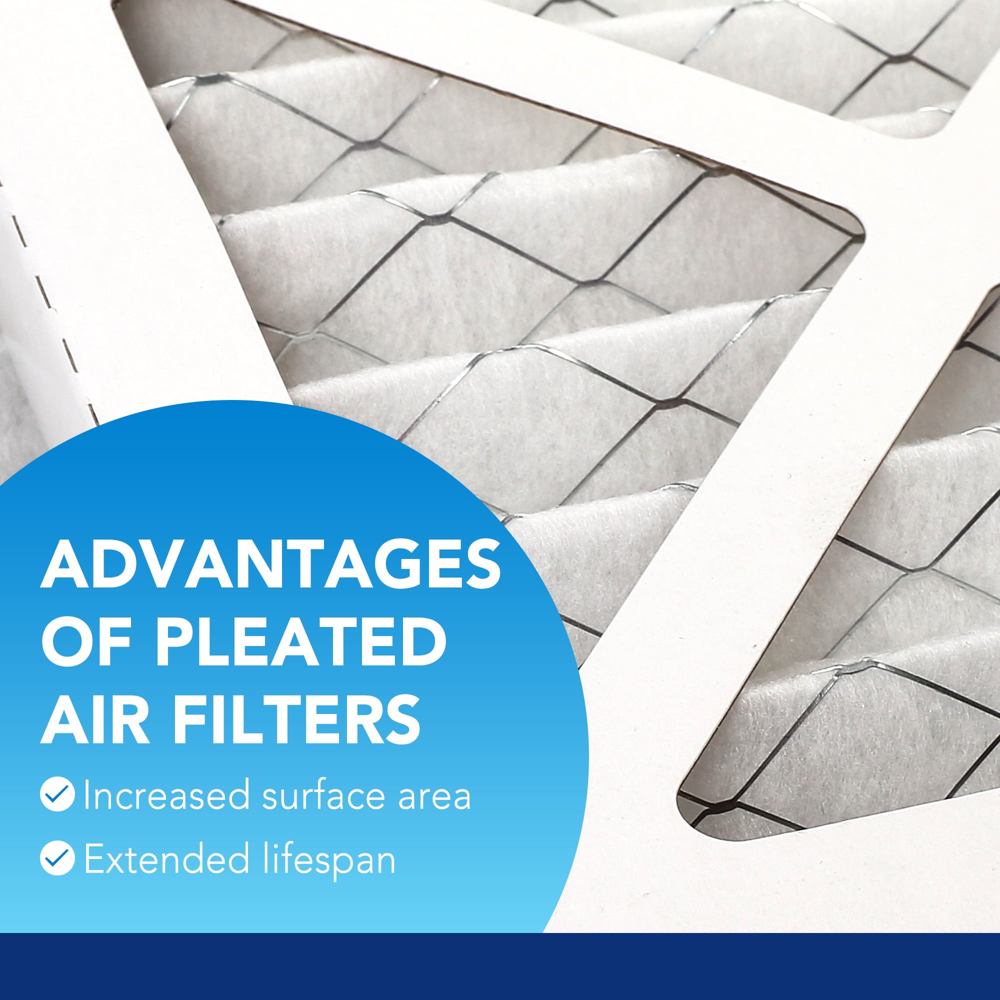 LotFancy 20x20x1 Air Filters, MERV 13 Pleated HVAC AC Furnace Air Filters, 4 Pack