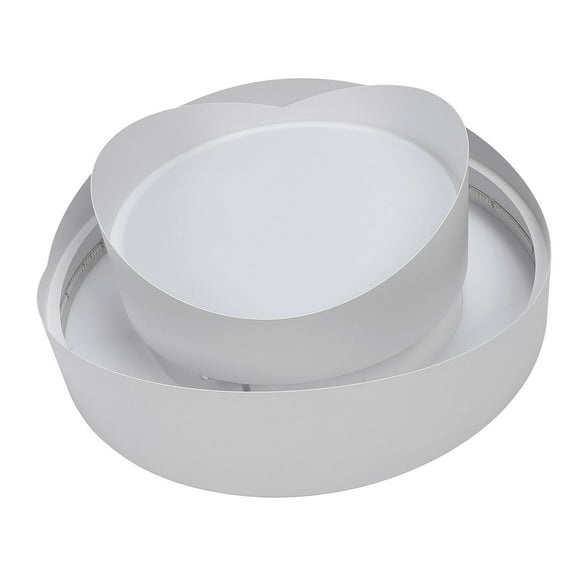 Ceiling Light Fixture, LED Ceiling Light 2 Rings Energy Efficient Flush Mount with Remote Control for Bedroom