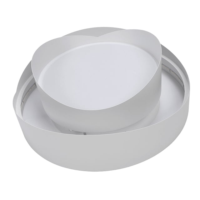 Ceiling Light Fixture, LED Ceiling Light 2 Rings Energy Efficient Flush Mount with Remote Control for Bedroom
