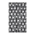 thumbnail image 1 of Skater Hanging Pocket Organizer, Modern Skateboarding Urban Youth Hobby Activity Style Illustration, Printed Polyester Storage Bag with Pockets, 21" x 31", Charcoal Grey and White, 1 of 2