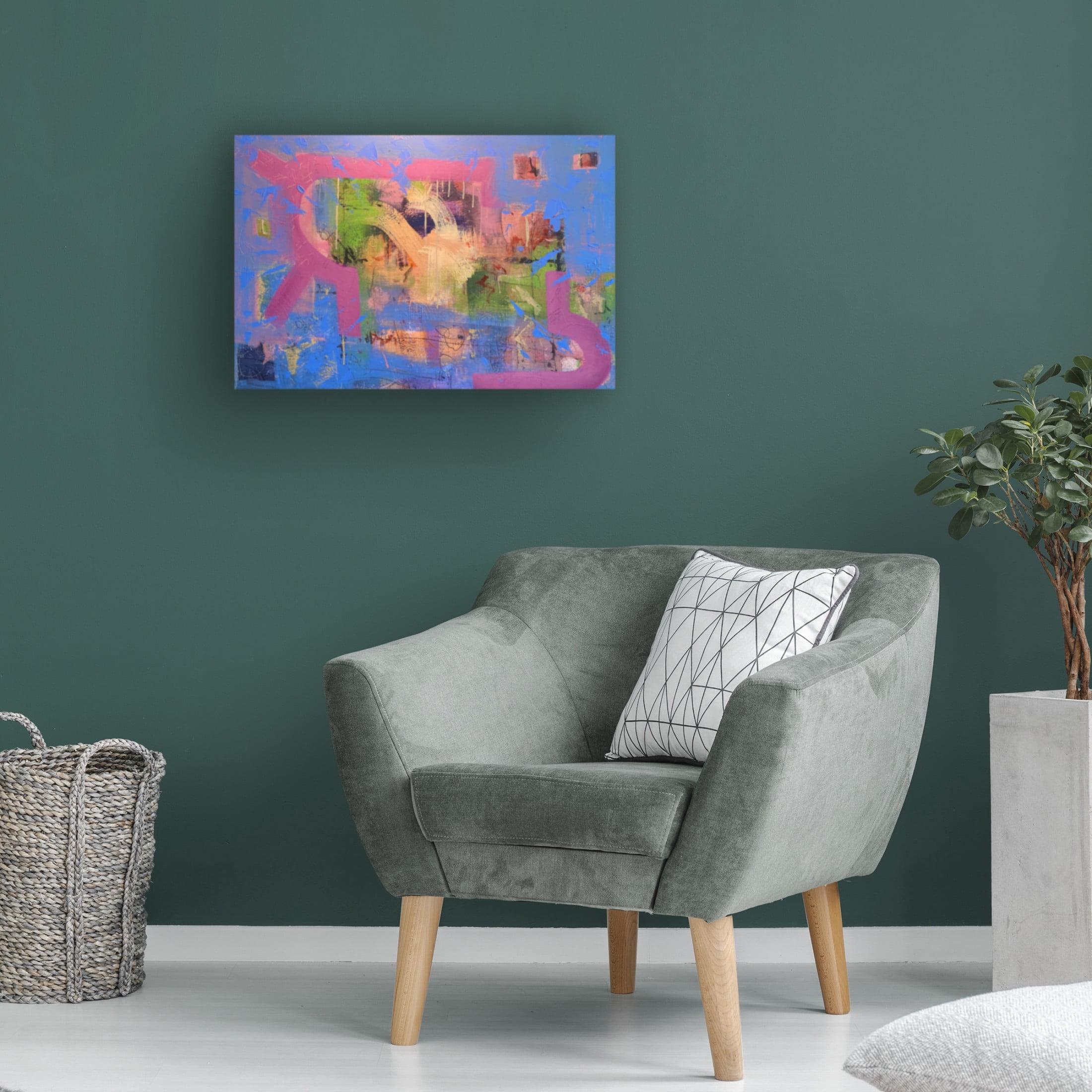 Canvas Wall Art - Randy Noble Fine Art 'Spiritual' Wall Art for Living Room, Bedroom, or Office Décor by Trademark Fine Art - 32 x 22 Inches