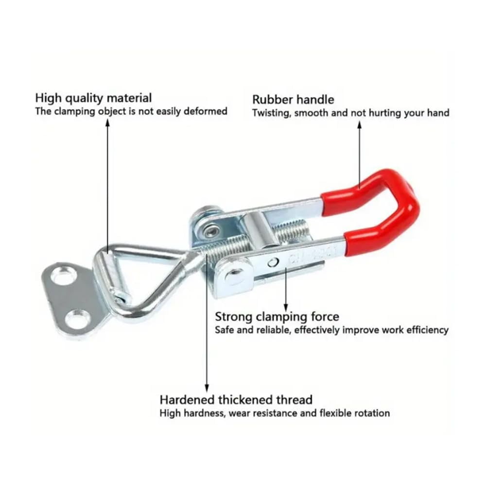 10PCS Toggle Latch Clamp GTY BRH 4001 Industrial Metal Buckles with Quick Clamping and Mechanical Locking for Hardware Iron Boxes