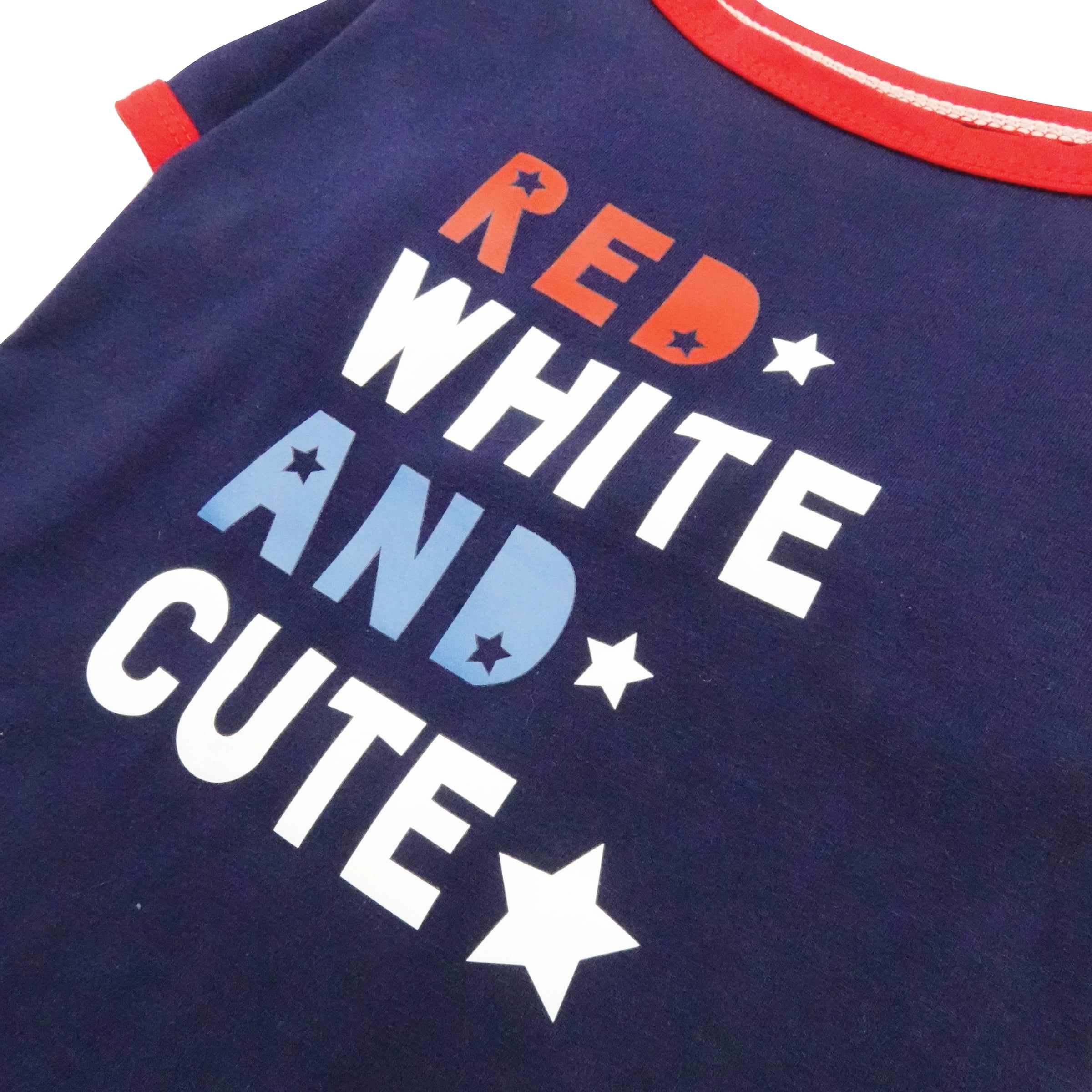 Best Furry Friends T-Shirt for Dogs or Cats, Red White & Cute, Medium