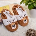 thumbnail image 5 of YLYL Toddler Boys Girls Slippers Fluffy Fuzzy Winter Warm Cute Cartoon Animal Plush Indoor House Slip-on Shoes, 5 of 6