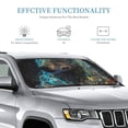 thumbnail image 3 of Fuzoiu Artistic Light Dot Wolf、 Print Car Windshield Sunshade,Foldable Reflective Sun Visor,Windshield Sun Shade,UV Rays Sun Visor Shade,Auto Front Sun Shield Shade-Small, 3 of 8