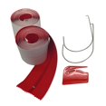 thumbnail image 3 of 2 piezas de accesorios de de cremallera autoadhesiva con de láminas, resistente, disponible, portátil, incluye kit de ganchos para Fernando Rollo de cremallera, 3 of 7