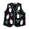 thumbnail image 1 of Vintage One of a kind Ugly Christmas Holiday Sweater Vest - Large, 1 of 1