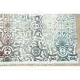 thumbnail image 2 of Tapis Turc Ivoire Usé à Motif Botanique Intégral, 2 of 5