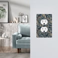 thumbnail image 5 of Fotbe Indian Paisley 2 Print Duplex Receptacle Wall Plate, 1-Gang 5.0" x3.0" Wall Outlet Covers, Dual Outlet Faceplates Covers, Color-matched Screws Included-Style S, 5 of 6
