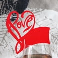 thumbnail image 2 of 2x 50x Copa Nombre Tarjeta de Forma de amor Decoración de de perfecl Tarjetas de boda, 2 of 5