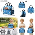 thumbnail image 5 of DISNIMO Boys Backpack, Soccer Ball Print 3 Pcs School Bag Set with Lunch Box and Pencil Case, Lightweight Portable School Backpack for Kids, 5 of 7