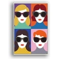 thumbnail image 4 of IDEA4WALL Framed Canvas Wall Art Minimalist Women Wearing Sunglass Painting Prints for Modern Home Decoration Ready to Hang - 16x24 inches, 4 of 4