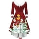 thumbnail image 1 of Vestido de Navidad elegante de mujer, vestido de noche vintage de manga larga, 1 of 4
