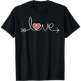 thumbnail image 1 of Playera de Mujer con Corazón y Flecha - Diseño Gracioso para San Valentín, 1 of 7