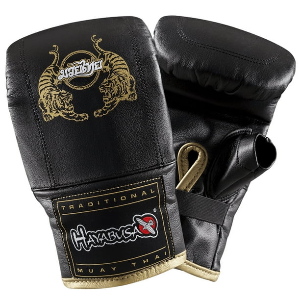 Hayabusa Premium Muay Thai Bag Gloves Large Black/Gold