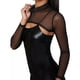 thumbnail image 5 of Top corto Sexy para mujer, ropa para fiesta de baile, actuación en escenario, camisola de manga larga de malla transparente, ropa de calle de verano a la moda para mujer, 5 of 5