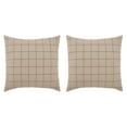 thumbnail image 2 of VHC Brands Euro Sham Set of 2, Cotton Bedroom, Living Room Euro Sham Covers, Flat Weave, Bedding Accessory, Bedroom Decor, No Insert, for Bed Couch Sofa, Connell Collection, Square 26x26, Burgundy, 2 of 5