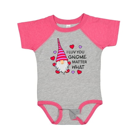 

Inktastic I Luv You Gnome Matter What with Gnome and Hearts Gift Baby Boy or Baby Girl Bodysuit