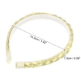 thumbnail image 4 of Diadema Unique Bargains 7 Hebras Pelo Sintético Trenzado Beige Blanco 0,59 Pulgadas, 4 of 7