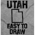 thumbnail image 2 of Utah Easy To Draw Beehive State Plus Size Crewneck Graphic Tee Shirt Brisco Brands 4X, 2 of 4