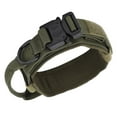 thumbnail image 1 of Collar de perro ajustable de algodón duradero para cachorros con hebilla de metal para perros Army GreenXL, 1 of 12