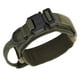 thumbnail image 3 of Collar de perro ajustable duradero algodón cachorro collares para mascotas con hebilla de metal para perros ejército verde L, 3 of 14