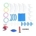 thumbnail image 2 of Pool Basketball Hoop, Portable Floating Basketball Hoop Endless Fun with Pump Ball for Poolside Blue, 2 of 7