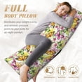 thumbnail image 5 of Bingfone Body Pillow Cover Long Pillow Case With Zipper Decorative Bedding Pillowcase 20"X54" Soft Cushion Pillow Case For Bedroom-Butterflies2, 5 of 8