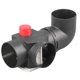 thumbnail image 2 of Conector de unión de manguera de ventilación de salida de aire caliente con conducto en T de 75 mm para calentador de estacionamiento Eberspaecher, 2 of 5