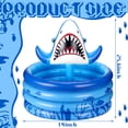 thumbnail image 3 of Hielera inflable Bencailor Shark para decoración de fiesta, color azul, 3 of 7