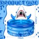 thumbnail image 3 of Hielera inflable Bencailor Shark para decoración de fiesta, color azul, 3 of 7