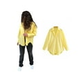 thumbnail image 3 of Yuemengxuan Women Irregular Button-down Solid Color Long Sleeve Turn-down Collar Shirt, 3 of 5