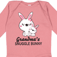 thumbnail image 4 of Inktastic Grandma's Snuggle Bunny Easter Girls Long Sleeve Baby Bodysuit, 4 of 5