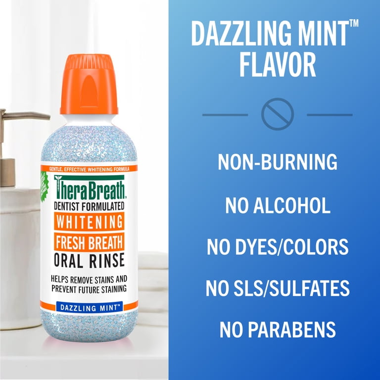 TheraBreath Whitening Mouthwash, Dazzling Mint photo 6
