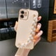 thumbnail image 1 of Funda de silicona chapada de lujo para iPhone, carcasa suave con cadena de pulsera de perlas para iPhone 13, 14, 12 Pro Max, 11, XS, X, XR, 7, 8 Plus, mini SE 2 Fivean unisex, 1 of 2