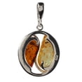 thumbnail image 4 of Sterling Silver and Baltic Honey and Lemon Amber Pendant, 4 of 9