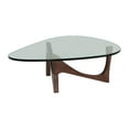 thumbnail image 3 of Walnut Coffee Table with Glass Top, 3 of 4
