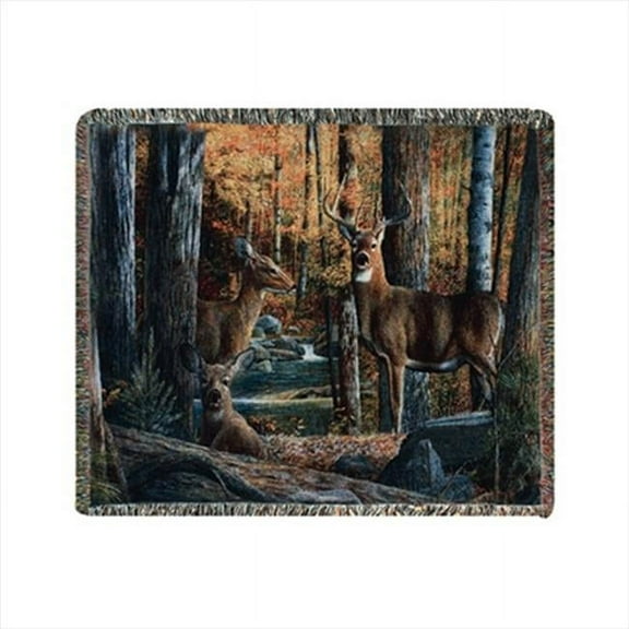 Manual Woodworker ATBS2 Broken Silence Ii Tapestry Throw Blanket Fashionable Jacquard Woven 60 X 50 in.