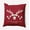 Haute Red, variant on 16" x 16" Simply Daisy Cool Christmas Deer Polyester Accent Pillow, Turquoise Qty 1