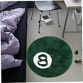 thumbnail image 4 of SURJDE 8 Ball Rug Eight Ball Rug 60cm Round 8 Ball Rug Washable Cool Rug Absorbent Flocked Floor Rug Carpet for Bedroom Livingroom Green, 4 of 7